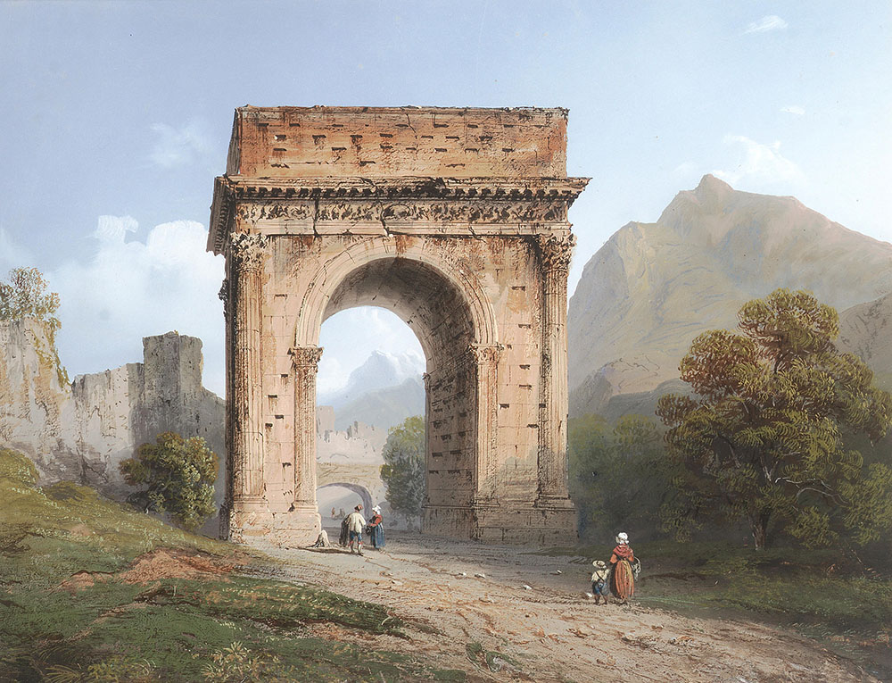 Carlo Bossoli, Arco di Augusto